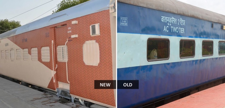 Railways bids goodbye to 'dark blue' colour scheme, to repaint coaches in new 'brown beige' colour 1