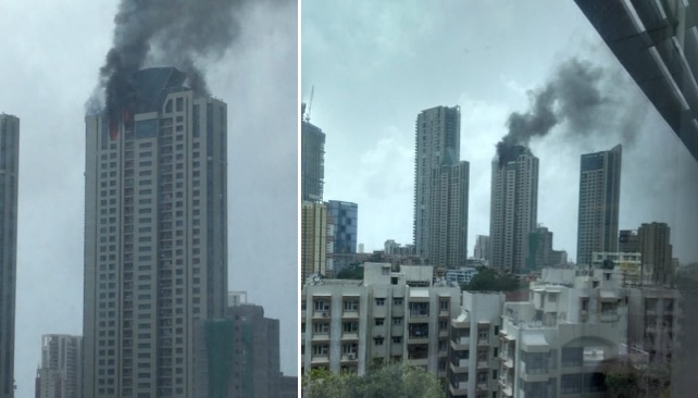 Video: Major fire breaks out in BeauMonde Towers, Prabhadevi 1