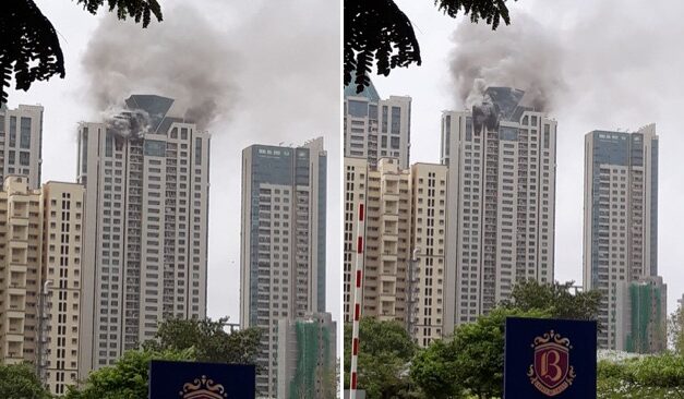 Video: Major fire breaks out on top floors of BeauMonde Tower ‘B’ in Prabhadevi