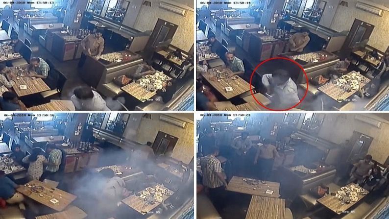 Video: Man's cell phone explodes in pocket while eating at Bhandup restaurant
