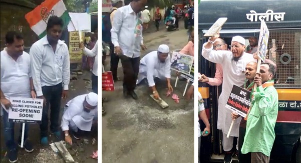 Congress corporator allegedly detained for filling potholes in Sion