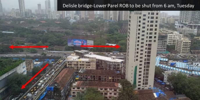 Delisle bridge-Lower Parel ROB to be closed, dismantled from Tuesday amid safety concerns