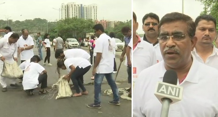 Father fills 556 potholes in Mumbai after son’s demise