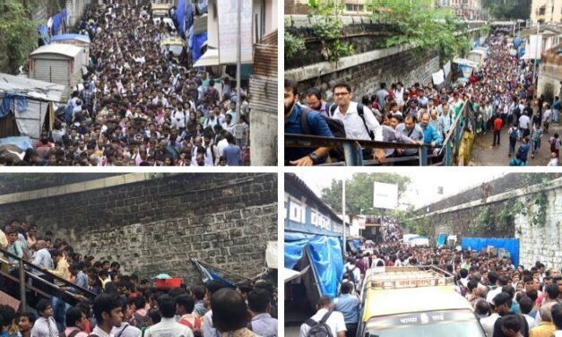 In Pics: Major chaos at Lower Parel after bridge closure, possibility of stampede looms