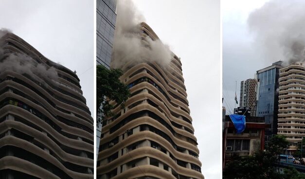 Video: Level III fire breaks out at Crystal Tower near Hindmata Cinema in Parel, 4 dead