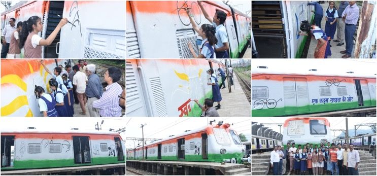 In Pics: CR to introduce Mumbai’s first ‘tricolour’ local on occasion of Gandhi Jayanti on Oct 2