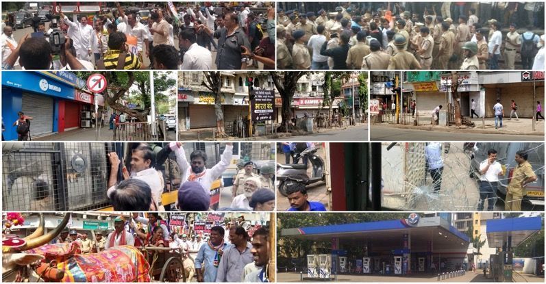 Visuals: Here's what Mumbai witnessed during Bharat Bandh