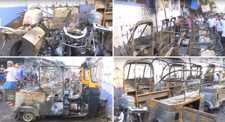 4 autos, 3 bikes set ablaze after clash between two groups in Malad