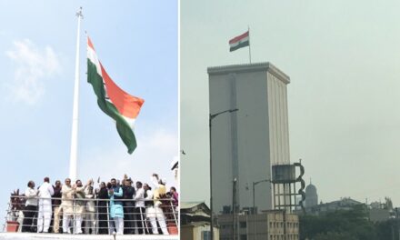 India’s highest tricolour unfurled at Mumbai’s Haj House