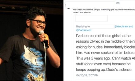 Writer accuses comic Utsav Chakraborty of sexual harassment, sparks #MeToo movement