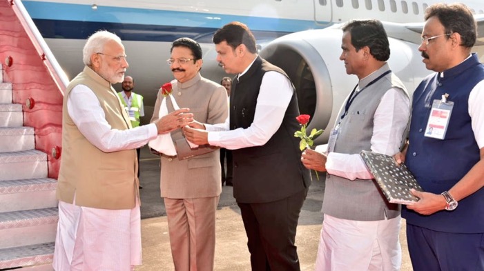 PM arrives in Mumbai: To launch projects worth 41,000 cr including 2 metros, mass housing