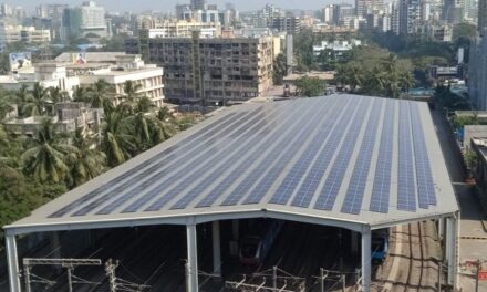 Solar panels installed atop Metro One depot in D.N Nagar, Andheri