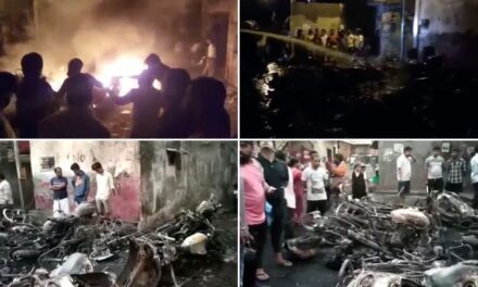 Video: 15 bikes gutted in fire at Sundar Kamla Nagar, Matunga