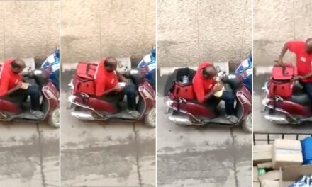 Viral video shows Zomato delivery partner eating food meant for delivery