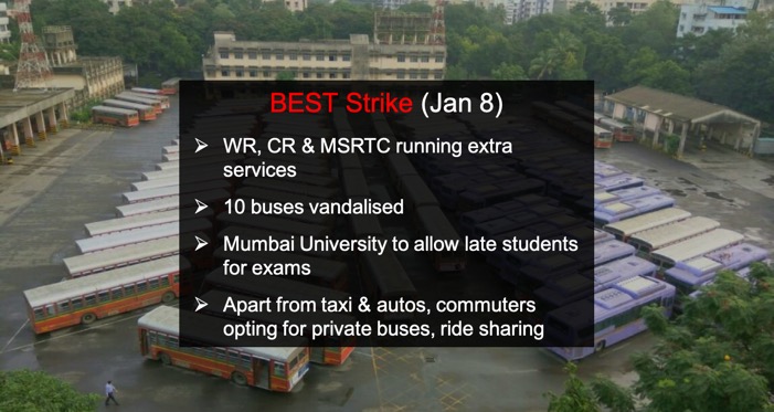BEST Strike Update: WR, CR & MSRTC running extra services, late students to be allowed for exams