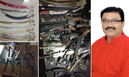 BJP leader arrested after cops recover guns, swords & knives from his shop in Dombivli