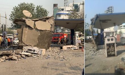 Roof of Chembur’s Chhagan Mitha petrol pump collapses, 2 injured