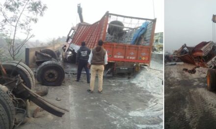 Traffic movement on Mumbai-Nashik highway halted after container accident near Thane