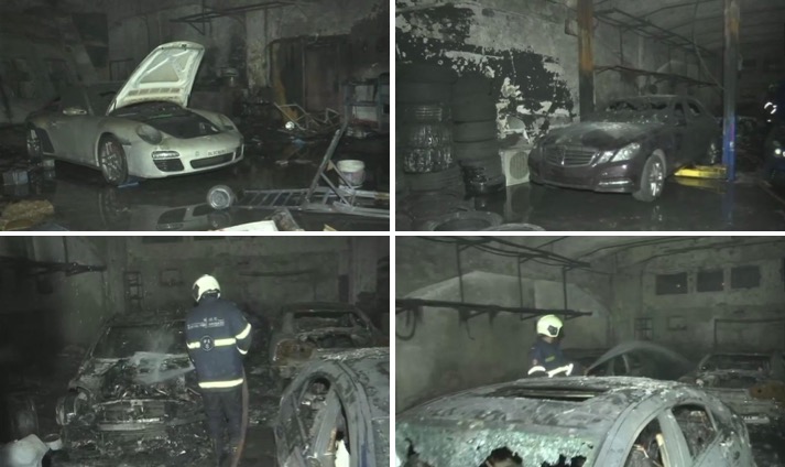 6 luxury cars gutted in fire at service centre near Mahalaxmi station