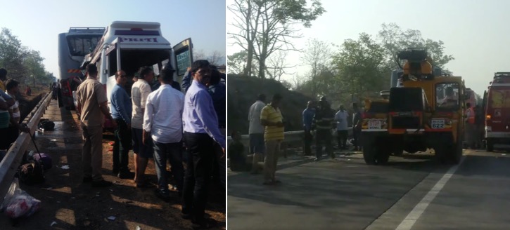 2 dead, 20 injured in bus accident on Mumbai-Pune Expressway