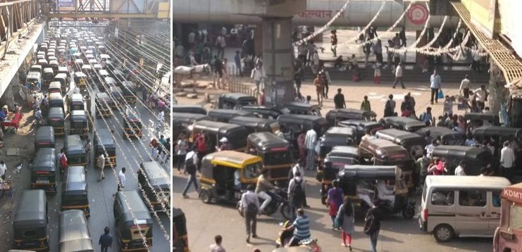 Action against 100+ errant auto drivers, hawkers during surprise raid outside Kalyan station
