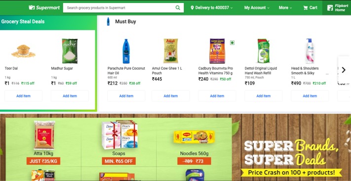 Flipkart launches online grocery store ‘Supermart’ in Mumbai