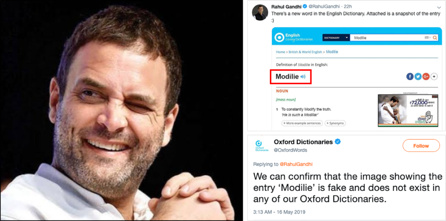 No word like ‘modilie’ in English language: Oxford dictionary tells Rahul Gandhi