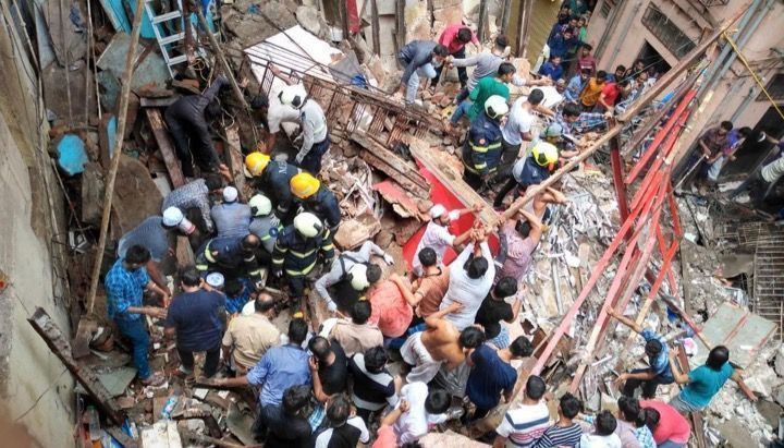 4-storey building collapses in Dongri: Dozens feared trapped, rescue ops underway