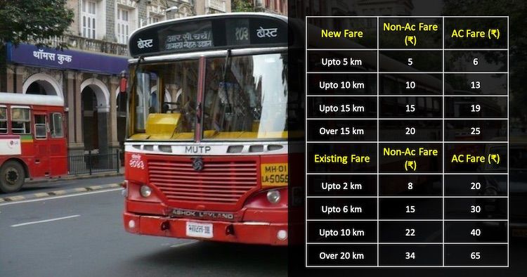 Reduced BEST fares applicable from today, now pay just Rs 5 to travel upto 5 km 1