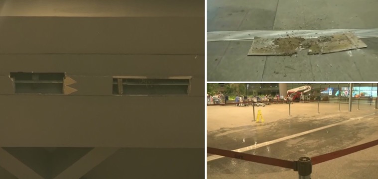 Roof panel falls at Mumbai Airport's T2 due to suspected water leak