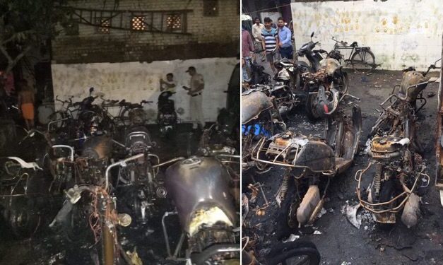 22 bikes, 2 four-wheelers gutted in fire at Vijay Nagar, Antop Hill