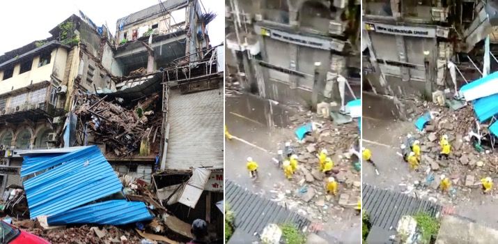Part of 4-storey building collapses in Fort, no injuries