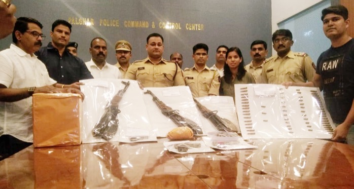 Duo arrested with 3 AK-47s, ammunition & drugs worth 13 crore