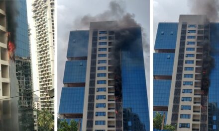 Video: Fire breaks out at Peninsula Park building in Andheri