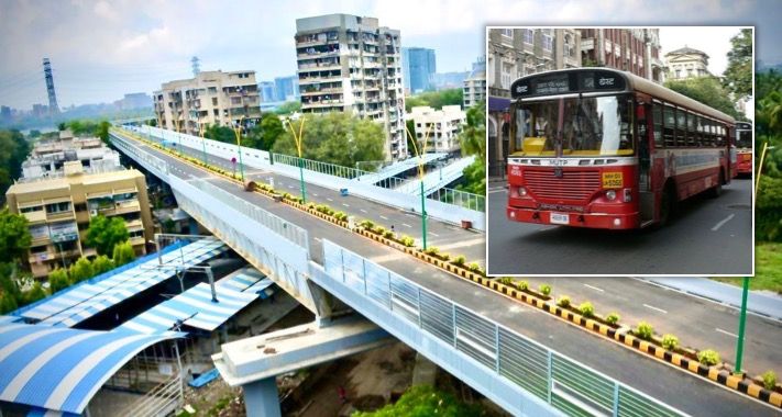 BEST starts first bus service on new BKC-Chunabhatti flyover