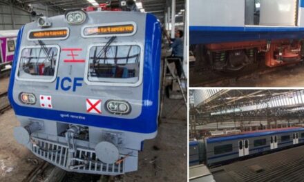 CR’s first AC local arrives in Mumbai, to start ferrying passengers from Jan 2020