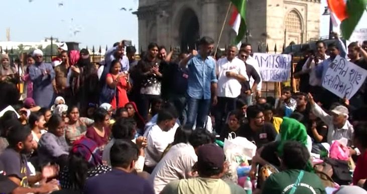 Actor, student leader, lawyer among those booked for ‘unlawful’ protest at Gateway of India