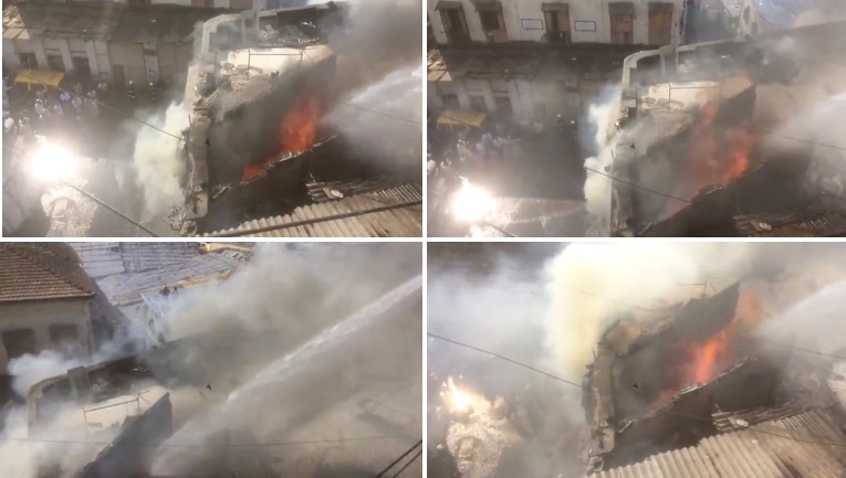 Video: Major fire breaks out in Kamathipura building, several injured