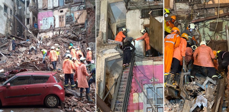 8 dead, dozens injured in separate building collapse incidents at Fort, Malad